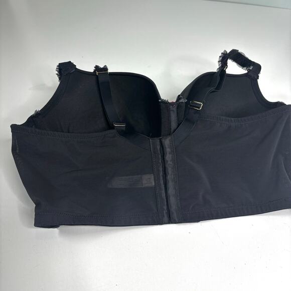 Cacique Boost Balconette Black Underwire Embroidered Rose 40DD - Picture 3 of 8